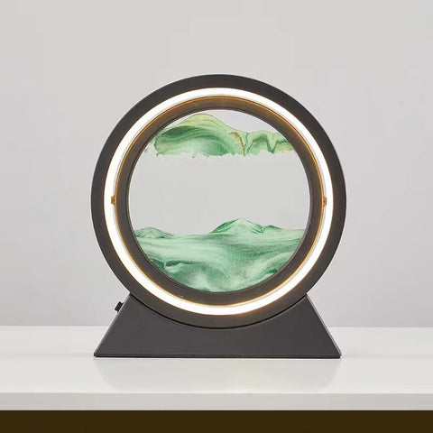 LED Light Creative Quicksand Table Lamp