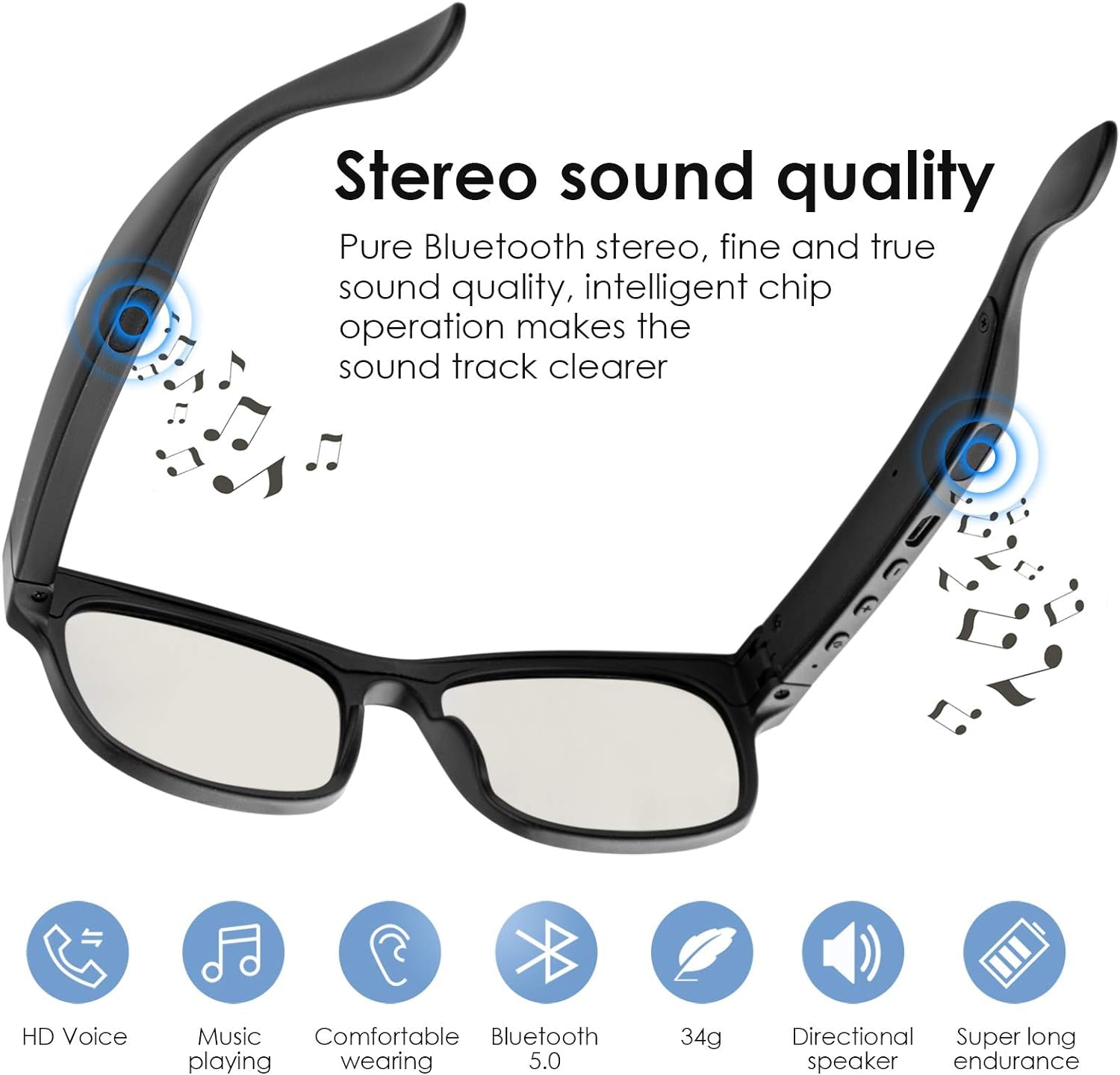 Smart Audio Bluetooth Glasses