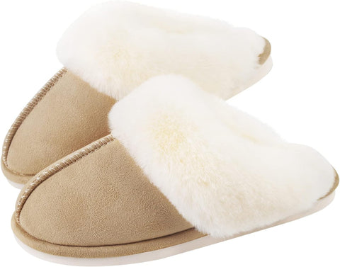 Women’s Fuzzy Memory Foam Slippers
