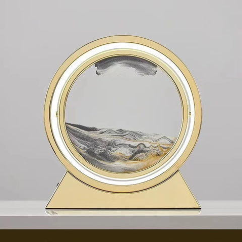 LED Light Creative Quicksand Table Lamp