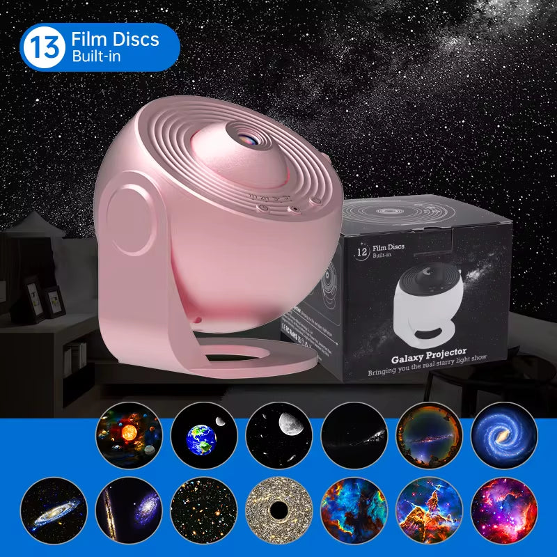 Night Light Galaxy Projector – 360° Rotating Starry Sky Planetarium Lamp