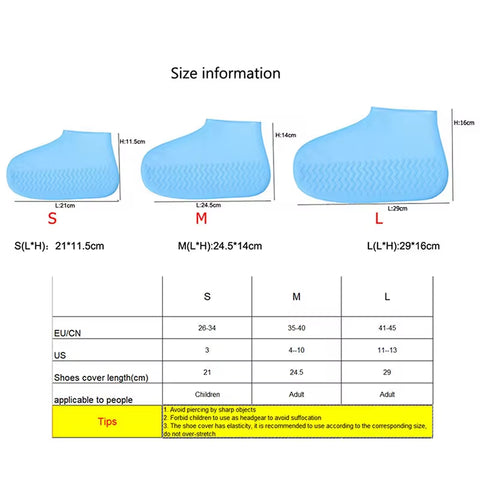 Reusable Waterproof Rain Shoe Covers