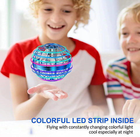 Hand-Controlled Flying Orb Drone Ball with Intelligent Gyroscope