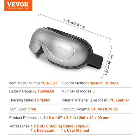 VEVOR Heated Eye Massager