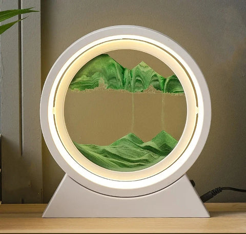 LED Light Creative Quicksand Table Lamp