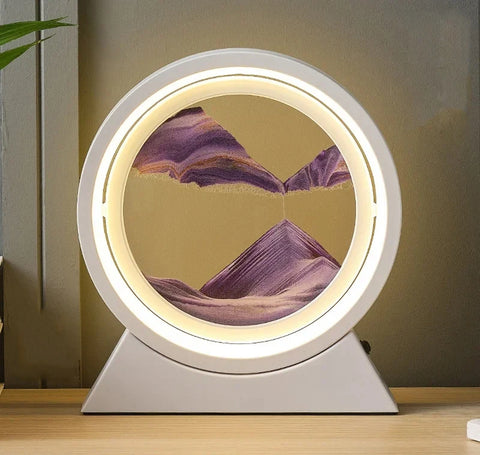LED Light Creative Quicksand Table Lamp
