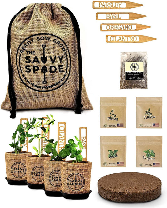 Indoor Herb Garden Starter Kit 