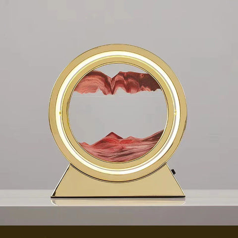 LED Light Creative Quicksand Table Lamp