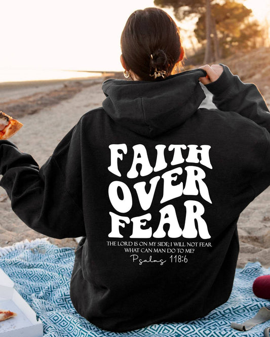 Faith Over Fear Sweatshirt: Comfortable Christian Apparel with a Powerful Message