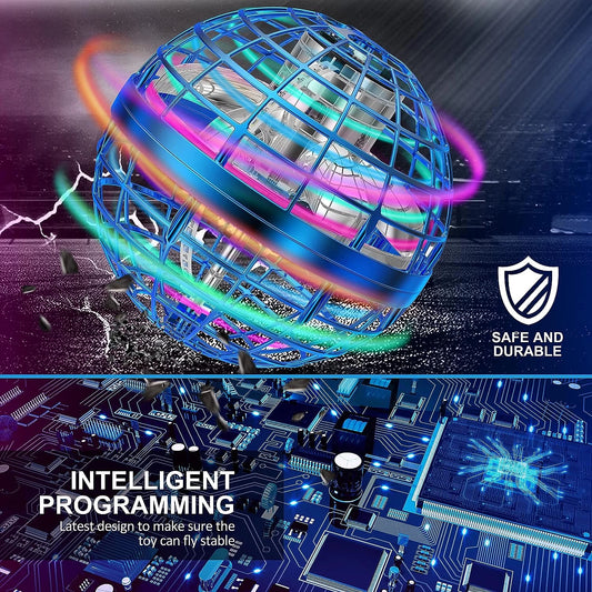 Hand-Controlled Flying Orb Drone Ball with Intelligent Gyroscope