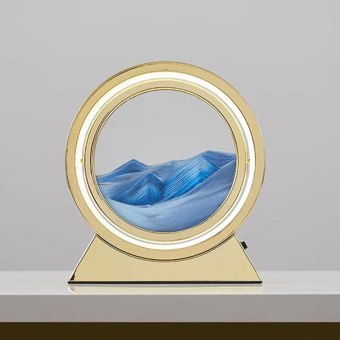 LED Light Creative Quicksand Table Lamp