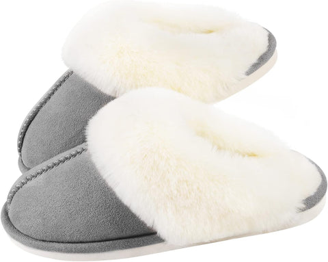 Women’s Fuzzy Memory Foam Slippers