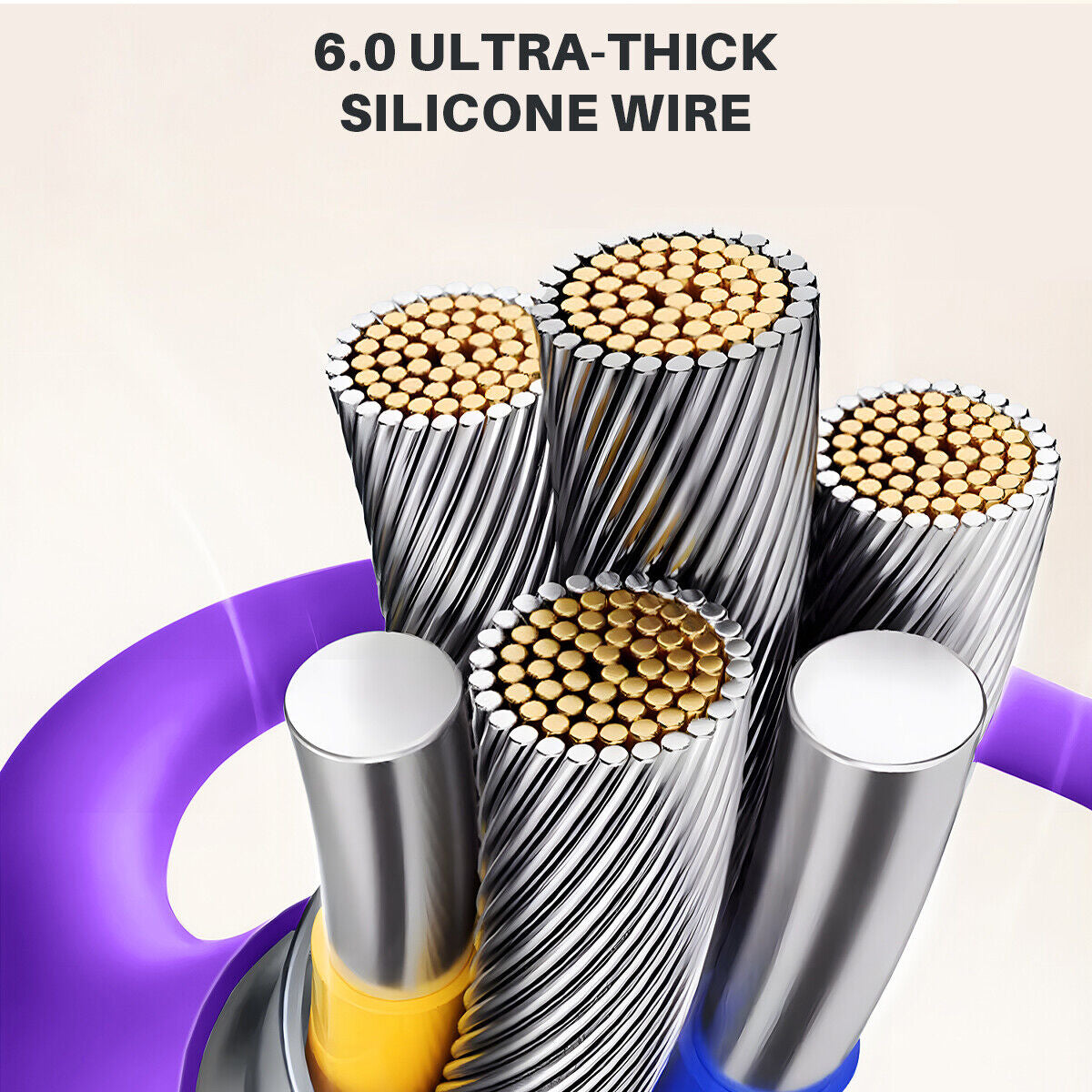 4 in 1 Liquid Silicone Data Cable - Charging + Data Transmission