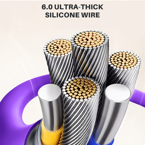 4 in 1 Liquid Silicone Data Cable - Charging + Data Transmission