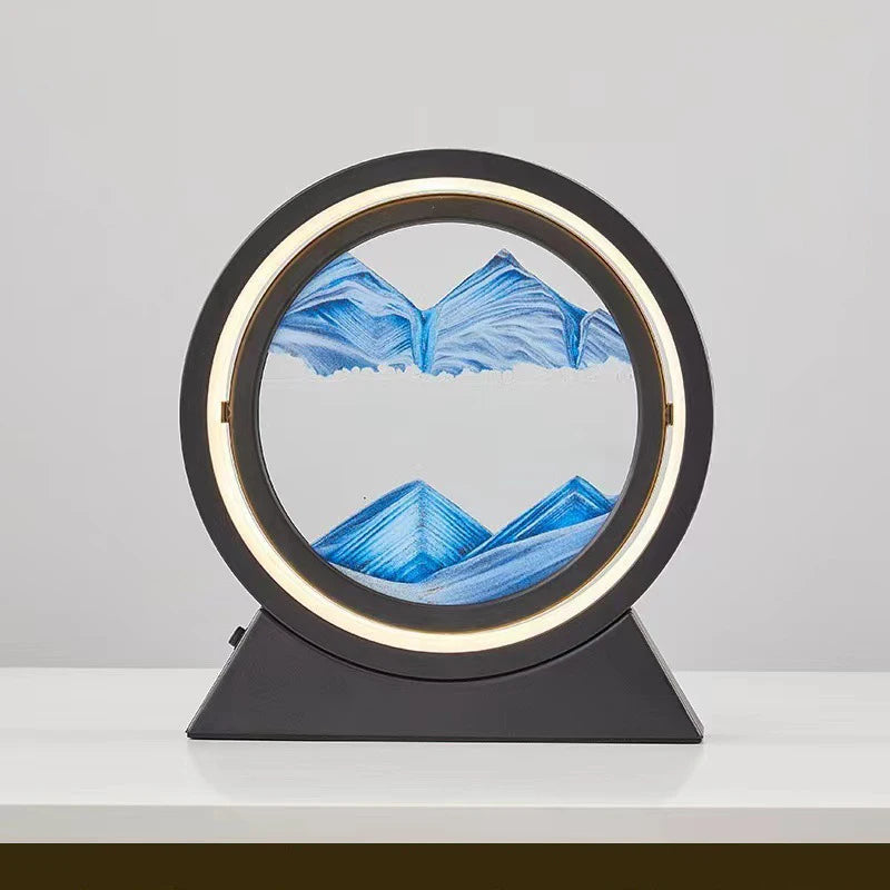 LED Light Creative Quicksand Table Lamp