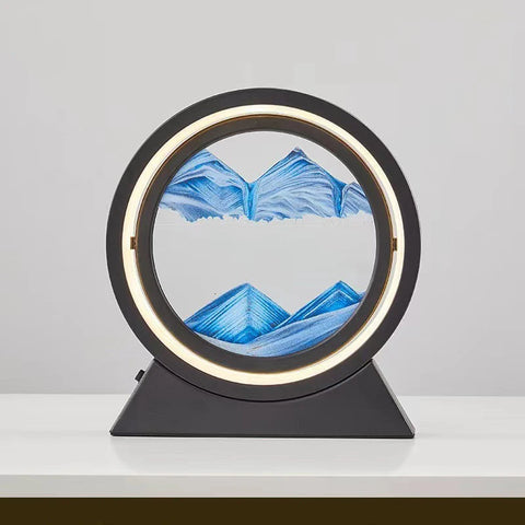 LED Light Creative Quicksand Table Lamp