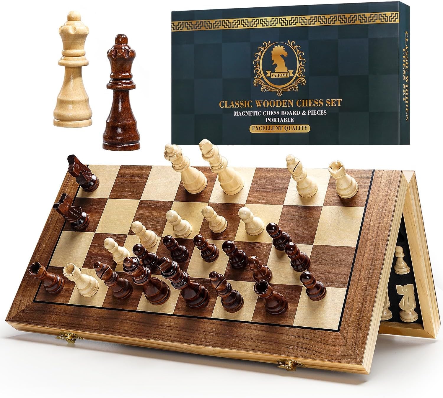 Magnetic Chess Board Set for Adults & Kids
