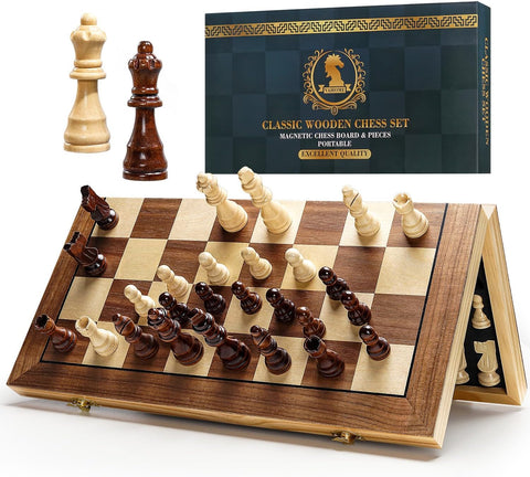 Magnetic Chess Board Set for Adults & Kids