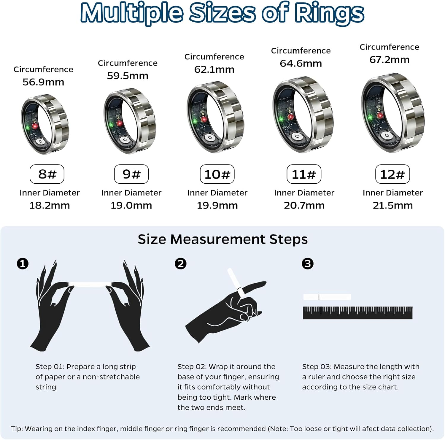 Smart Ring Health Tracker 