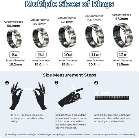 Smart Ring Health Tracker 