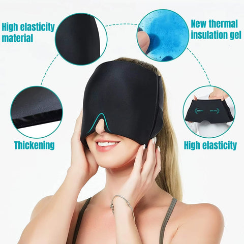Relief Headache Ice Head Wrap – Soothing Cold Therapy for Migraine and Pain Relief
