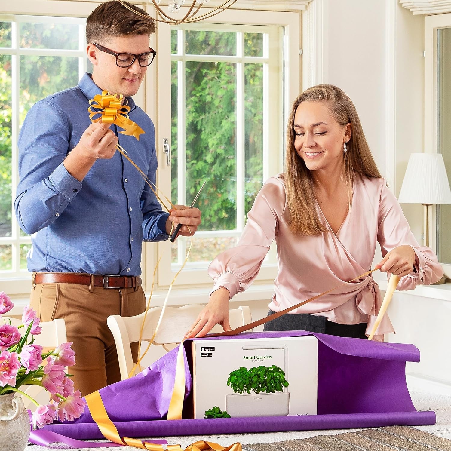 Indoor Herb Garden Kit with Grow Light 