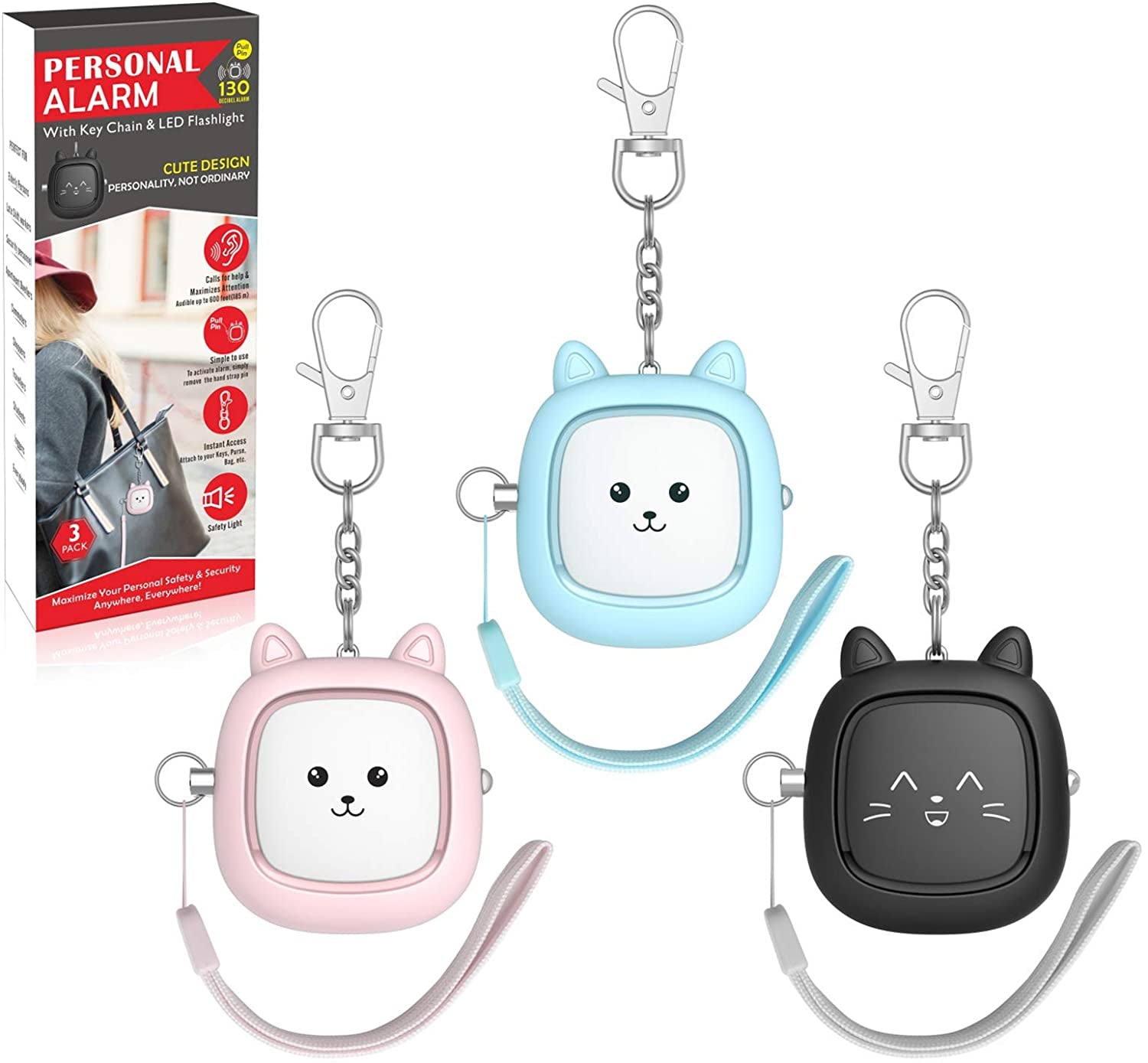 Safe Sound Personal Alarm - 3 Pack