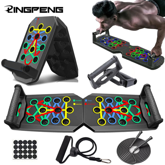 Portable Multifunctional Push-Up Board Set with Handles