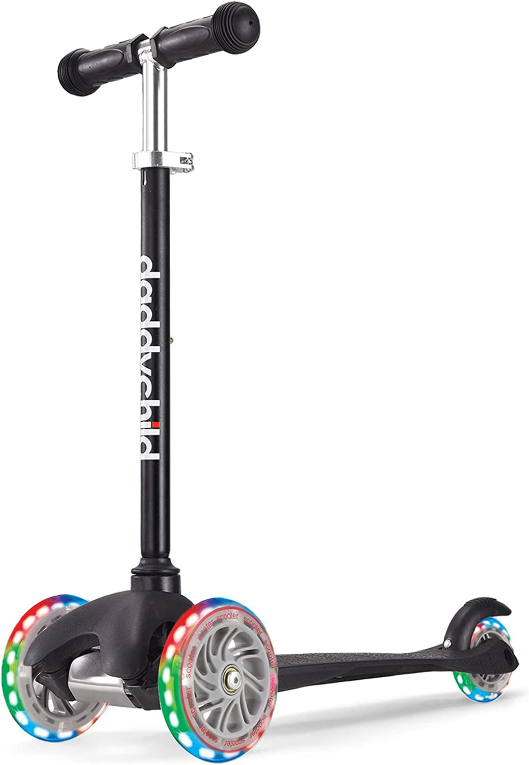 3-Wheel Kids Scooter with Light-Up Wheels - Kick Scooter for Toddlers Ages 3-8 (Boys & Girls)