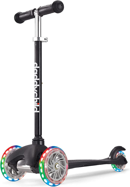 3-Wheel Kids Scooter with Light-Up Wheels - Kick Scooter for Toddlers Ages 3-8 (Boys & Girls)