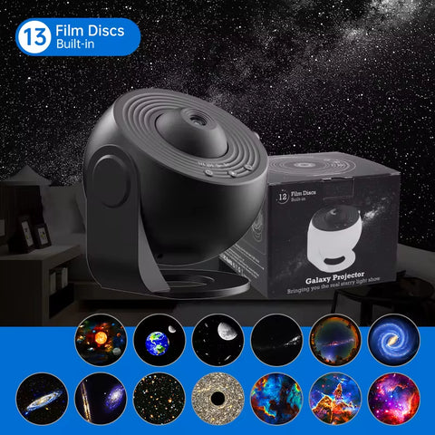 Night Light Galaxy Projector – 360° Rotating Starry Sky Planetarium Lamp