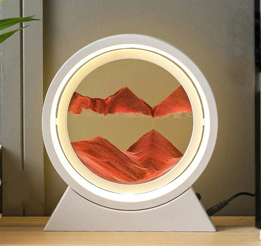LED Light Creative Quicksand Table Lamp