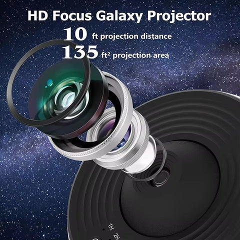 Night Light Galaxy Projector – 360° Rotating Starry Sky Planetarium Lamp