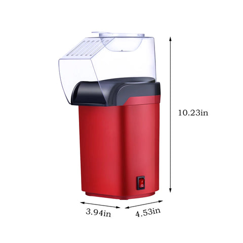 Popcorn Machine – Hot Air Popcorn Maker, Fully Automatic and Oil-Free