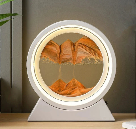 LED Light Creative Quicksand Table Lamp