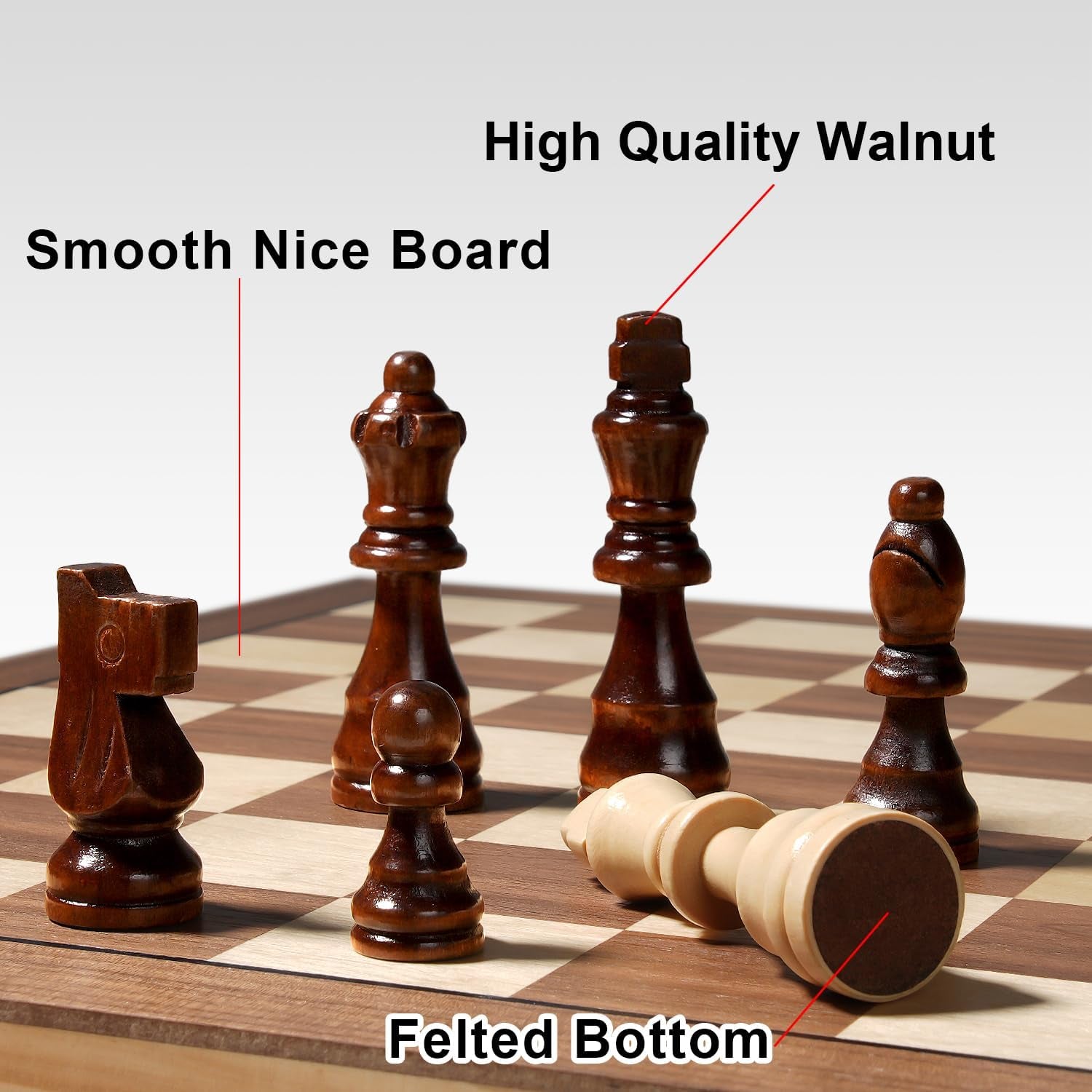 Magnetic Chess Board Set for Adults & Kids