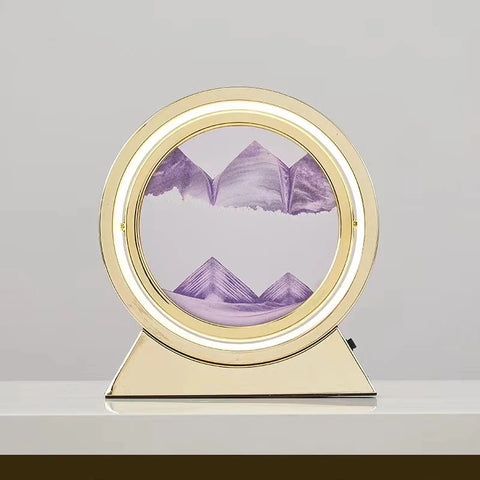 LED Light Creative Quicksand Table Lamp