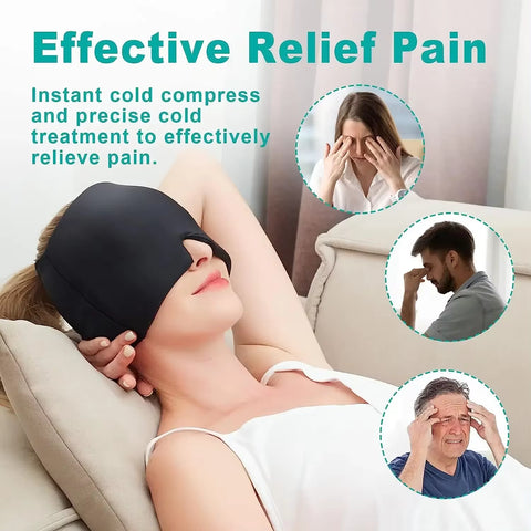 Relief Headache Ice Head Wrap – Soothing Cold Therapy for Migraine and Pain Relief
