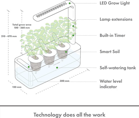 Indoor Herb Garden Kit with Grow Light 