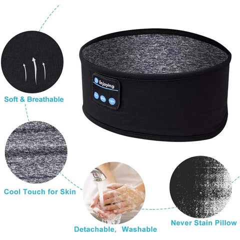 Fone Bluetooth Earphones Sports Sleeping Headband