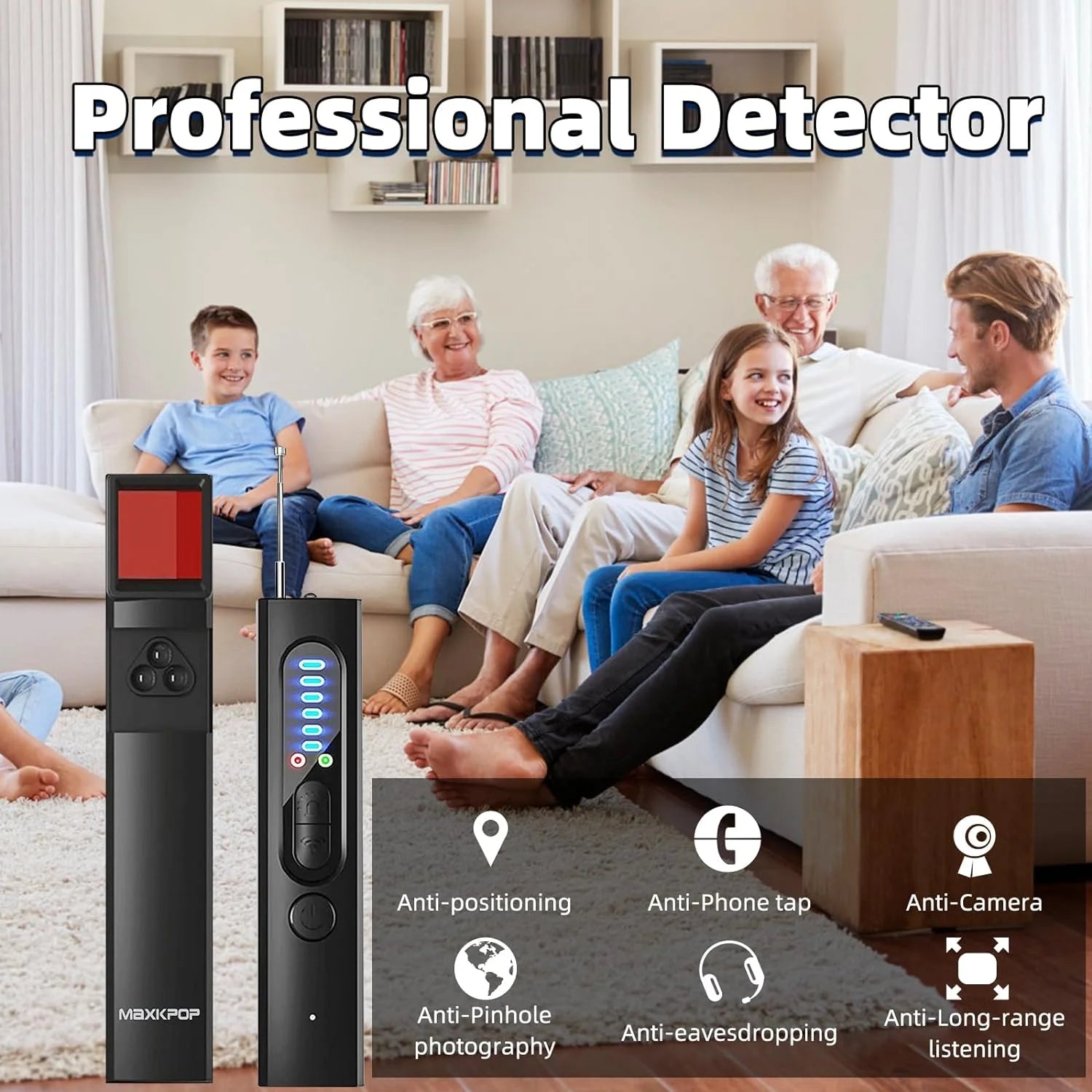 Hidden Camera & GPS Tracker Detector