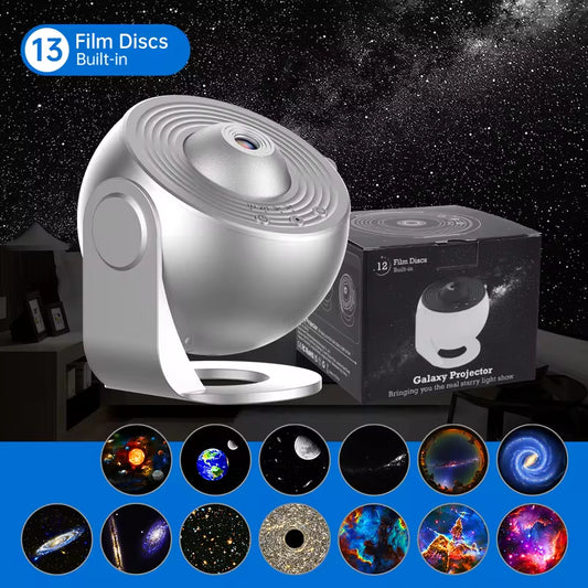 Night Light Galaxy Projector – 360° Rotating Starry Sky Planetarium Lamp