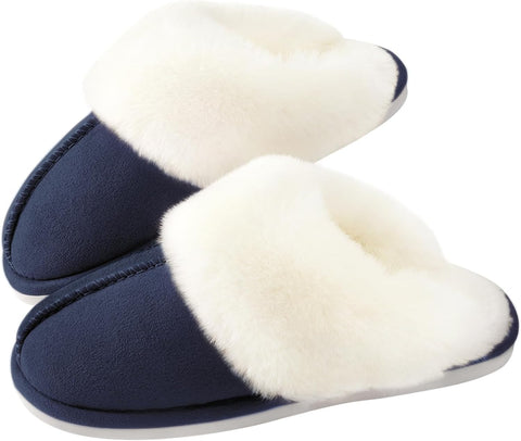 Women’s Fuzzy Memory Foam Slippers
