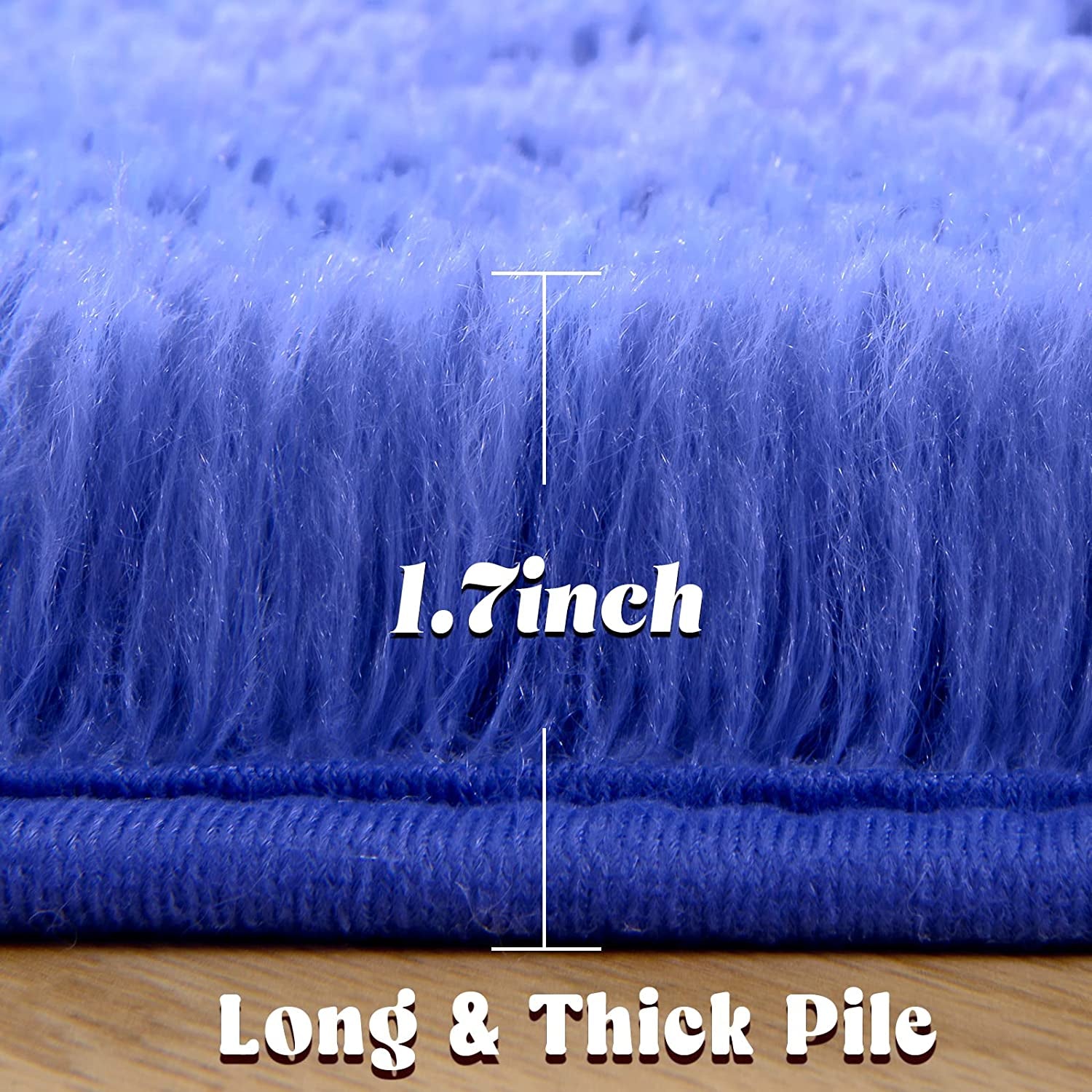 Ultra-Soft Round Shaggy Area Rug for Boys and Girls