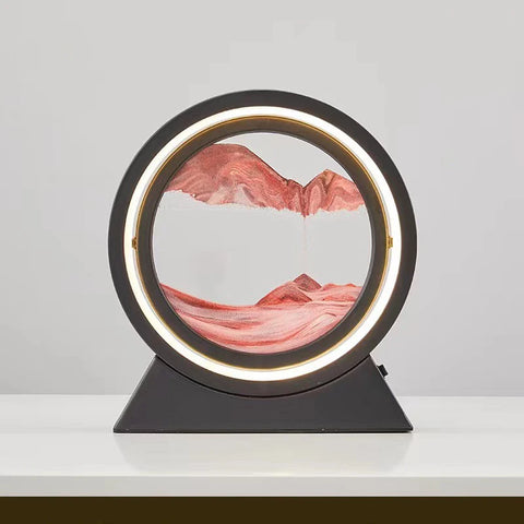 LED Light Creative Quicksand Table Lamp