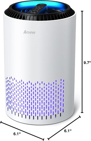 AROEVE Air Purifier - High-Efficiency Air Cleaner with Impressive Particle Filtration and Quiet Operation
