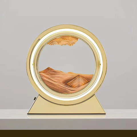LED Light Creative Quicksand Table Lamp