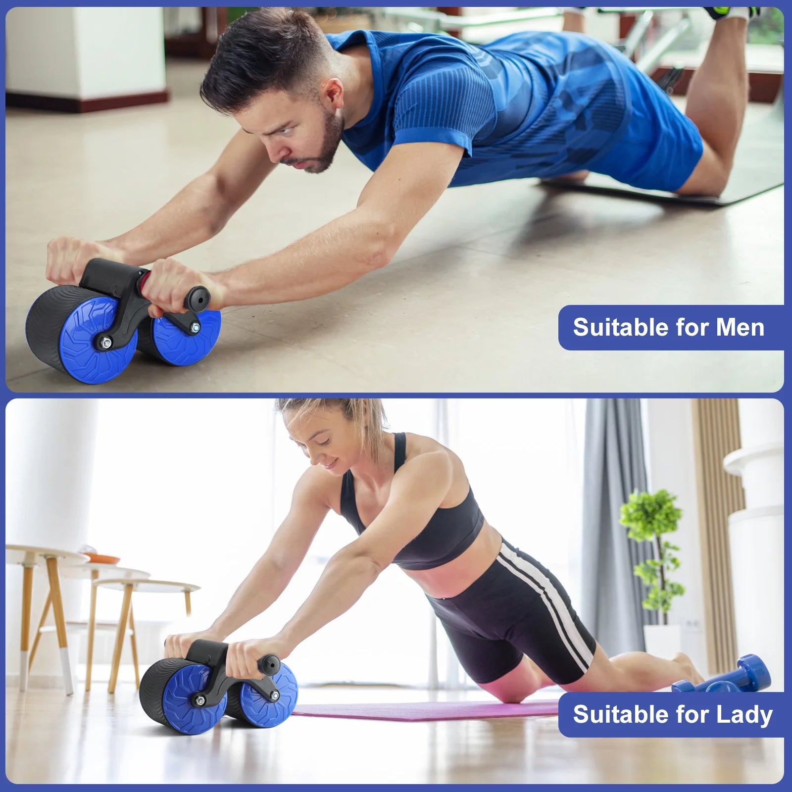 Automatic Rebound Abdominal Wheel 