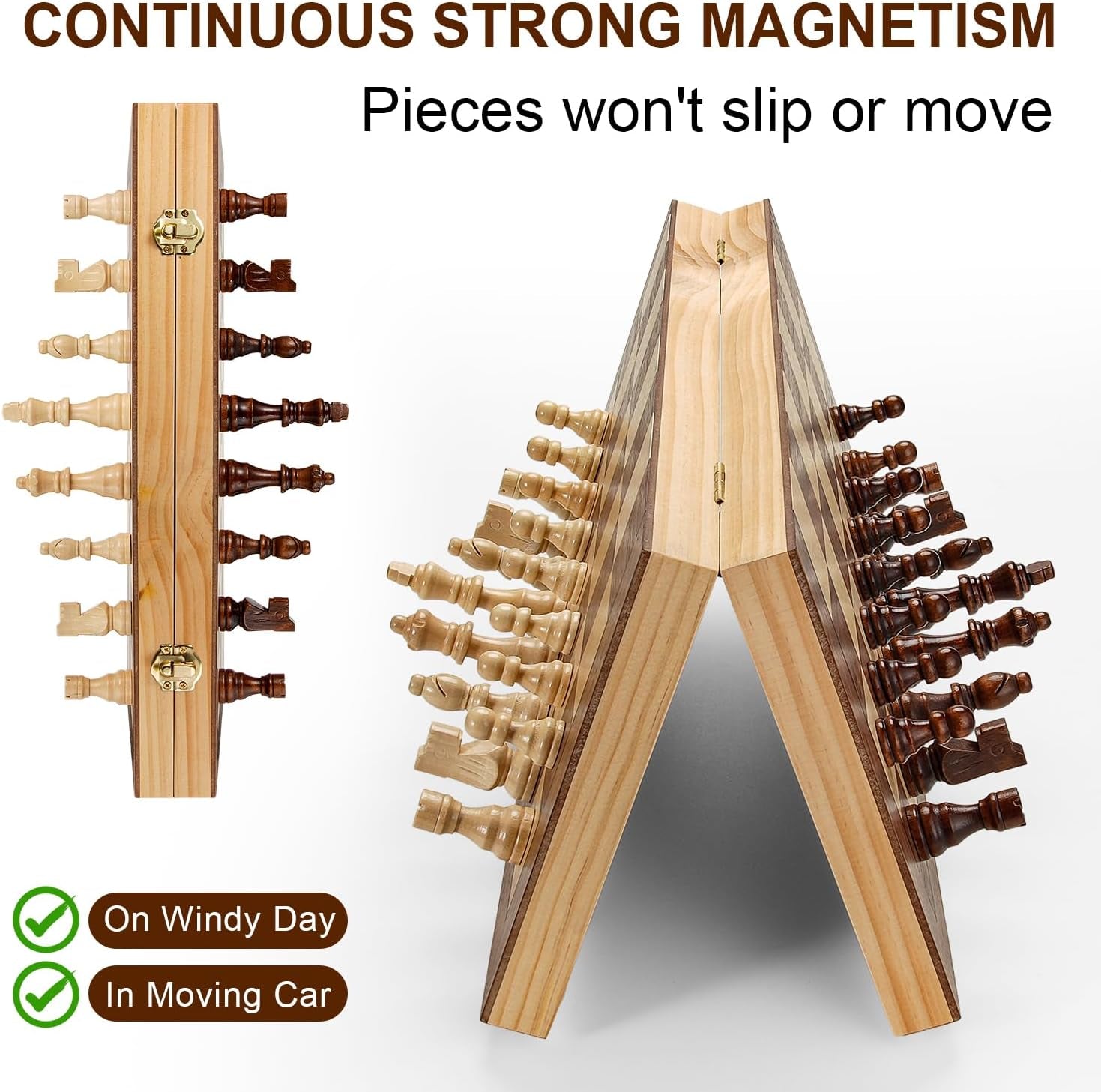 Magnetic Chess Board Set for Adults & Kids