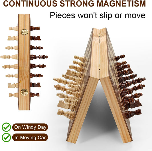 Magnetic Chess Board Set for Adults & Kids